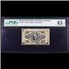 Image 2 : US Fractional Currency 10c Third Issue fr-1255 Washington Bust Green Reverse Graded xf45 By PMG