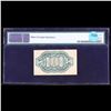 Image 3 : US Fractional Currency 10c Third Issue fr-1255 Washington Bust Green Reverse Graded cu64 By PMG