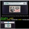 Image 1 : 1874 25c Fractional Currency, 5th Issue, Short Key Fr-1309  Graded cu63 By PMG