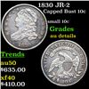 Image 1 : 1830 JR-2 Capped Bust Dime 10c Grades AU Details