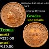 Image 1 : 1863 Indian F-NY-630-AL-1a R3 Civil War Token 1c Grades Unc Details
