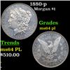 Image 1 : 1880-p Morgan Dollar $1 Grades Choice Unc PL