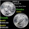 Image 1 : 1923-p Peace Dollar $1 Grades Choice+ Unc