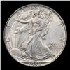 Image 2 : 1945-p Walking Liberty Half Dollar 50c Grades Choice Unc