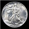 Image 2 : 1941-p Walking Liberty Half Dollar 50c Grades GEM+ Unc