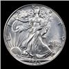 Image 2 : 1945-p Walking Liberty Half Dollar 50c Grades Select Unc