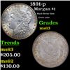 Image 1 : 1891-p Morgan Dollar $1 Grades Select Unc