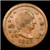 Image 2 : 1863 Washington F-112-396a R1 Civil War Token 1c Grades f+