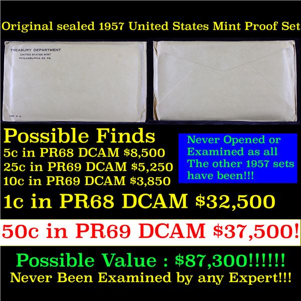 Original sealed 1957 United States Mint Proof Set