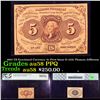 Image 1 : PCGS 1862 US Fractional Currency 5c First Issue fr-1231 Thomas Jefferson Graded au58 PPQ By PCGS