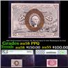 Image 1 : PCGS 1863 US Fractional Currency 25c Second Issue fr-1283 Washington In Oval Graded au58 PPQ By PCGS