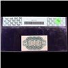 Image 3 : PCGS US Fractional Currency 10c Third Issue fr-1256 Washington Bust Green Reverse "1" On Face Graded