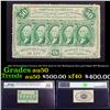 Image 1 : 1863 US Fractional Currency 50¢ First Issue Fr-1311 Washington Rare perf Edges W/O Monigram Graded a