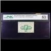 Image 2 : 1862 US Fractional Currency 10c First Issue fr-1242 Washington Graded cu63 EPQ By PMG