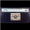 Image 2 : 1863 US Fractional Currency 5c Third Issue fr-1239 Spencer M. Clark Graded cu64 EPQ By PMG