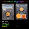 ***Auction Highlight*** PCGS 1909-d Gold Indian Half Eagle $5 Graded ms63+ By PCGS (fc)