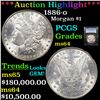 ***Auction Highlight*** PCGS 1886-o Morgan Dollar 1 Graded ms64 By PCGS (fc)