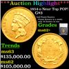 ***Auction Highlight*** 1854-o Near Top POP! Three Dollar Gold 3 Graded ms62+ By SEGS (fc)