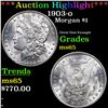 ***Auction Highlight*** 1903-o Morgan Dollar $1 Graded ms65 By SEGS (fc)