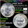 ***Auction Highlight*** 1936 York Old Commem Half Dollar 50c Graded ms68+ By SEGS (fc)