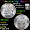 ***Auction Highlight*** 1904-o Morgan Dollar $1 Graded ms66+ By SEGS (fc)