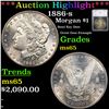 ***Auction Highlight*** 1886-s Morgan Dollar $1 Graded ms65 By SEGS (fc)