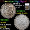 ***Auction Highlight*** 1897-o Morgan Dollar $1 Graded ms62 details By SEGS (fc)