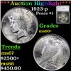 ***Auction Highlight*** 1923-p Peace Dollar $1 Graded ms66+ By SEGS (fc)