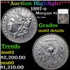 ***Auction Highlight*** 1897-o Morgan Dollar $1 Graded ms62 details By SEGS (fc)