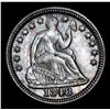 Image 2 : ***Auction Highlight*** 1848-p Seated Liberty Half Dime 1/2 10c Graded Choice Unc By USCG (fc)