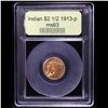 Image 4 : ***Auction Highlight*** 1913-p Gold Indian Quarter Eagle $2 1/2 Graded Select Unc By USCG (fc)