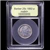 Image 4 : ***Auction Highlight*** 1892-p Barber Quarter 25c Graded Choice+ Unc By USCG (fc)