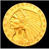 Image 2 : ***Auction Highlight*** 1926-p Gold Indian Quarter Eagle $2 1/2 Grades Select+ Unc (fc)