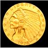 Image 2 : ***Auction Highlight*** 1926-p Gold Indian Quarter Eagle $2 1/2 Grades Select+ Unc (fc)