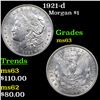 Image 1 : 1921-d Morgan Dollar $1 Grades Select Unc