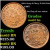 Image 1 : 1863 Army & Navy F-210/323a Civil War Token 1c Grades Select Unc BN