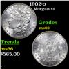 1902-o Morgan Dollar $1 Grades GEM+ Unc