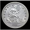 Image 2 : 1861-p Seated Liberty Quarter 25c Grades Select Unc