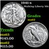 Image 1 : 1941-s Walking Liberty Half Dollar 50c Grades Select Unc