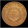Image 3 : 1864 Two Cent Piece 2c Grades Choice AU/BU Slider