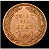 Image 3 : 1863 Union For Ever F-174-272a Civil War Token 1c Grades Select Unc BN