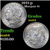 Image 1 : 1921-p Morgan Dollar $1 Grades Choice Unc