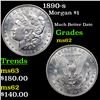 1890-s Morgan Dollar $1 Grades Select Unc