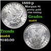 1889-p Morgan Dollar $1 Grades Choice Unc