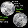 Image 1 : 1926-s Peace Dollar $1 Grades Choice Unc