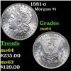 Image 1 : 1881-o Morgan Dollar $1 Grades Choice Unc
