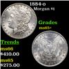 Image 1 : 1884-o Morgan Dollar $1 Grades GEM+ Unc