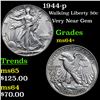 Image 1 : 1944-p Walking Liberty Half Dollar 50c Grades Choice+ Unc