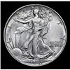 Image 2 : 1943-p Walking Liberty Half Dollar 50c Grades Choice+ Unc