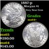 Image 1 : 1887-p Morgan Dollar $1 Grades Choice+ Unc